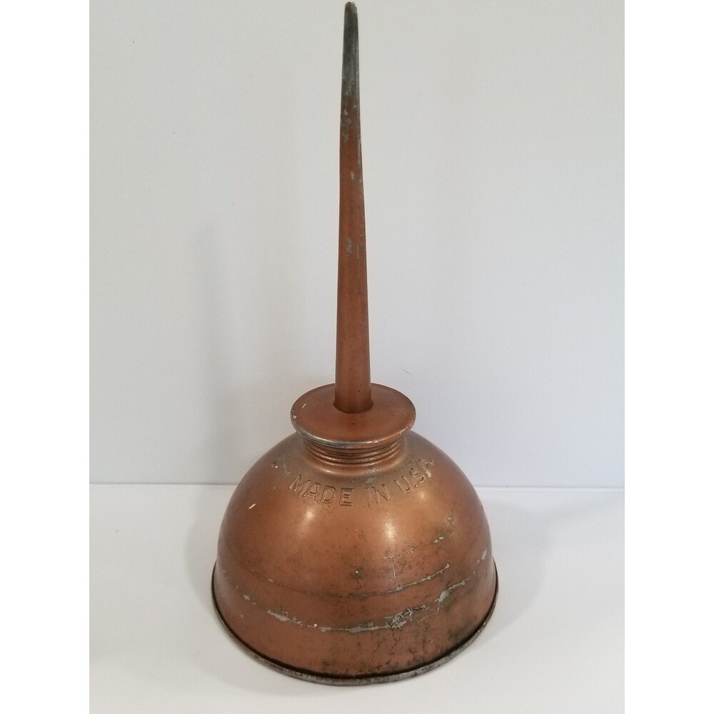 Vintage Eagle Thumb Pump Oil Can USA Made